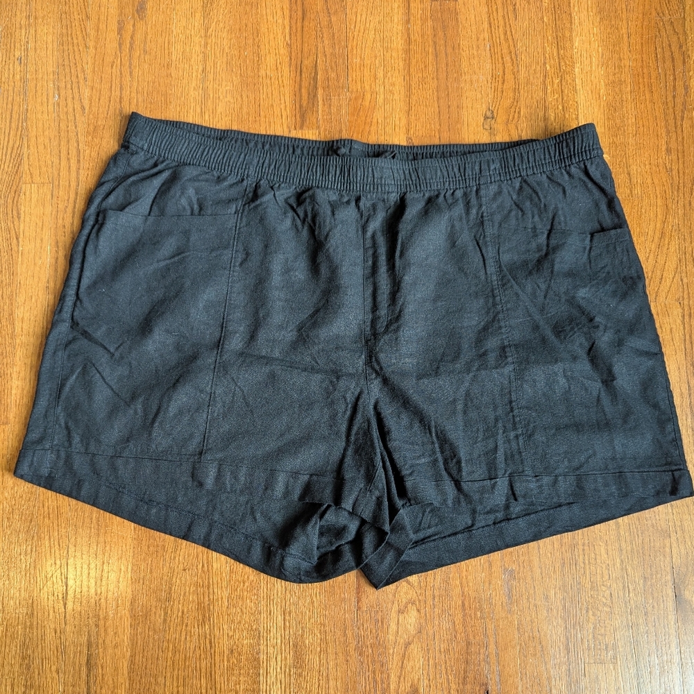 Old Navy | High Waist Linen Blend Casual Shorts | 4X